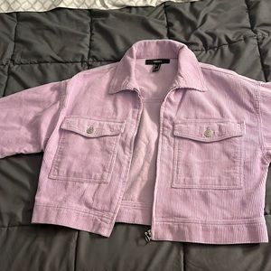 Purple corduroy jacket
